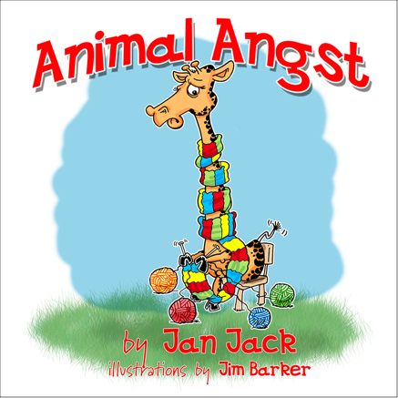 Cover  of the book ANIMAL ANGST by Jan Jack with artwork by Jim Barker cartoon illustration